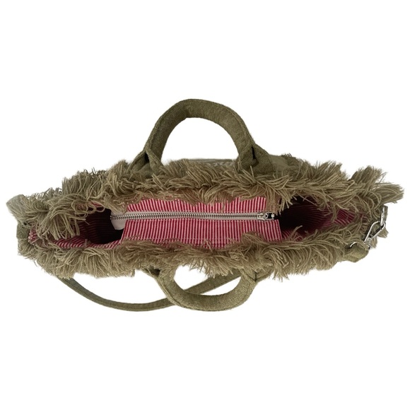 NWOT MC2 Saint Barth Olive Green Terry Cloth Women's Bag - Picture 4 of 4